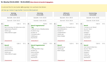 Speiseplan 13.04. - 17.04.26